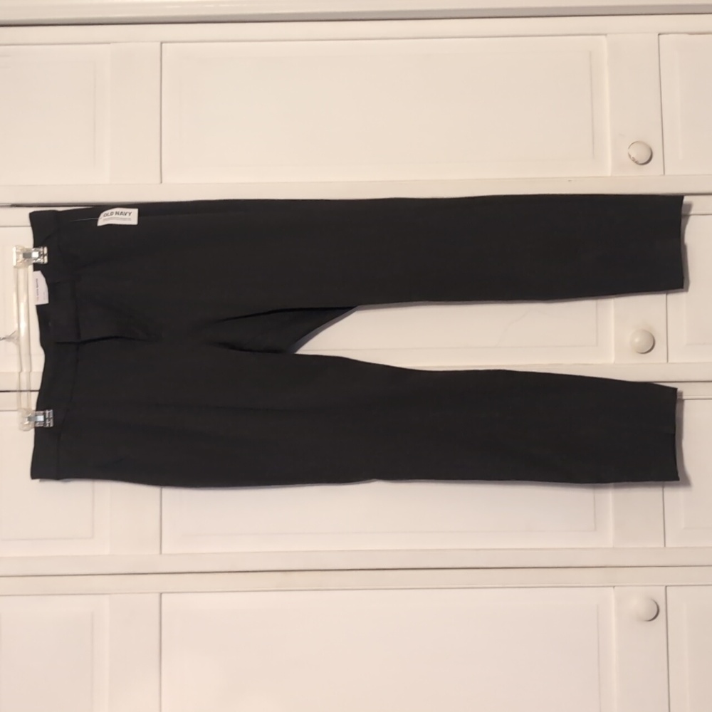 NWT Old Navy Womens High Waist/Rise Dark Grey Pixie Dress Pants size 16